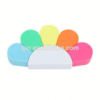 China office & New School Markers Flower Shaped Highlighter Bar And Multi Color Fluorescent Highlighter for sale