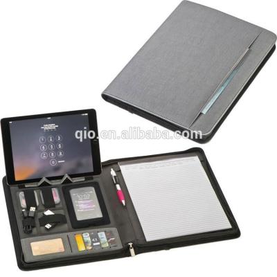 China New printed PU planner notebook set with ipad container and cards/pen holder NOTEBO909 for sale