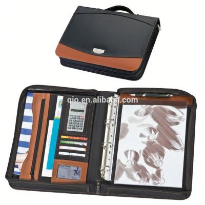 China New Fashion PU Planner Printed Portable Leather Notebook Set with Mini Calculator and Cards/Pen Holder NOTEBO908-5 for sale