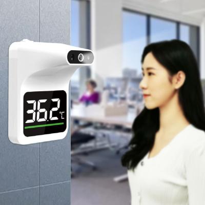 China Termometro Scanner Wall Mounted Medical Hand Free Smart Fixed Wall Infrared Infrared Thermometer Detect Termoscanner Digital LCD Display for sale