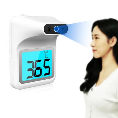 China Wall Mounted Hands Free Automatic Thermal Non-contact Infrared Thermometer Wall Mounted Thermometer K3 Scanner Termometro for sale