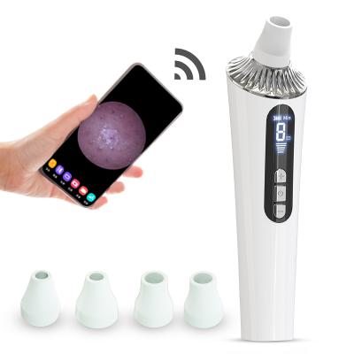 China Obvious acne treatment blackhead remover with wifi camera vacuum pore blackhead cleaner blackhead remover for nose and face blackhead remover for sale