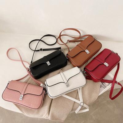 China High Quality Fashion Solid Color New Women Purses Cross - Body Sling Bag Shoulder Ladies Bags Leather Handbags for sale