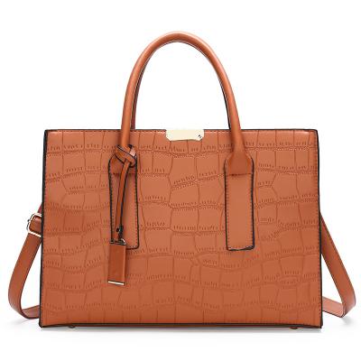 China High Quality Classic Solid Color Crocodile Pattern Tote Women Handbags Ladies Shoulder Cross - Body Luxury Handbags for sale