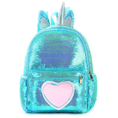 China NO 2021 Unique Glitter Sequins Color Candy Design Luxury Kids Bags Cute Large School Backpack for sale