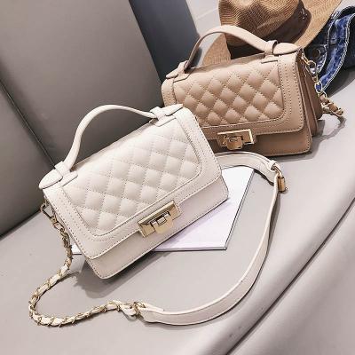 China Other fashion embroidery designer small chain women purses vegan leather luxury handbag ladies handbags for woman for sale