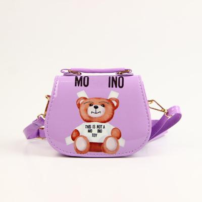 China Fashion Print Fashion Animal Purses Shoulder Cross Small - Mini Body Bags PU Leather Kids Handbags For Girls for sale