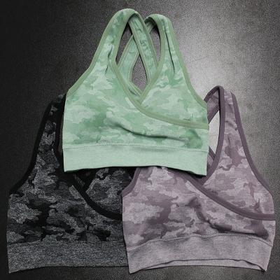 China TOB Breathable spring and summer new women's sexy seamless bra yoga sleeveless tight-fitting running vest JZ008 for sale