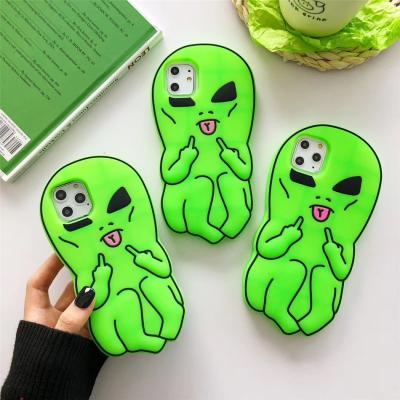 China Anti-fall green phone case women phone case silicon phone case manufacturers for sale