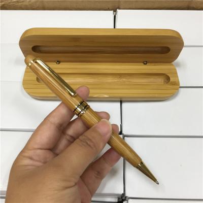 China office & Luxury Bamboo Gift Box Set Bamboo Ball Pen Recycled Natural Bamboo Pen Gift Pen for sale