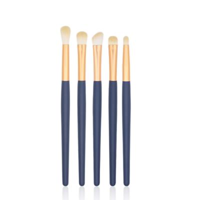 China 5pcs/set Luxury Matte Wooden Makeup Eyeshadow Brush Eye Makeup Brush Set Professional Makeup Brushes for sale