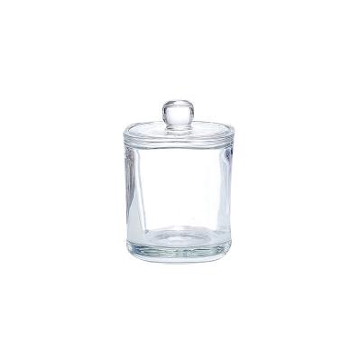 China Home Decoration Cheap Candle Holder High Quality Glass Container Customized Jar Color for sale