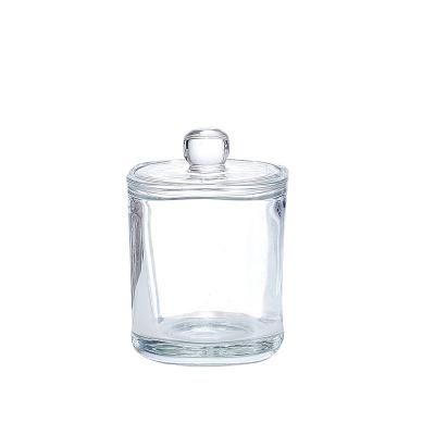 China Factory direct home decoration candle jars candle holder custom logo candle jar with glass lid for sale