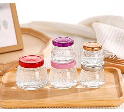 China Food Grade Jam Jar 30ml 50ml 75ml 120ml 150ml Honey Jar Food Grade Gliass Luxurious Sealed Glass Bottle for sale