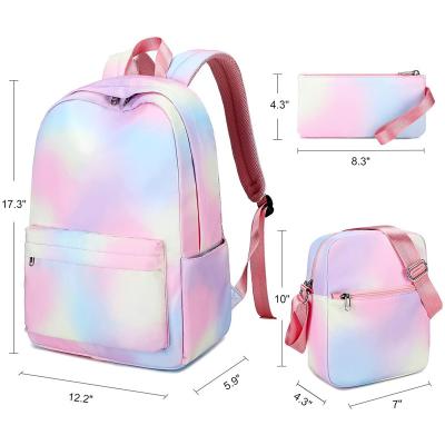 China Backpack 3 set of bags set of corduroy backpack customization backpack children leisure waterproof bag women for sale