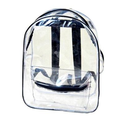 China 2020 Anti-theft Most Popular PVC Clear Travel Bag Promotional Blue For Girl Travel Plastic Bag School Backpack for sale