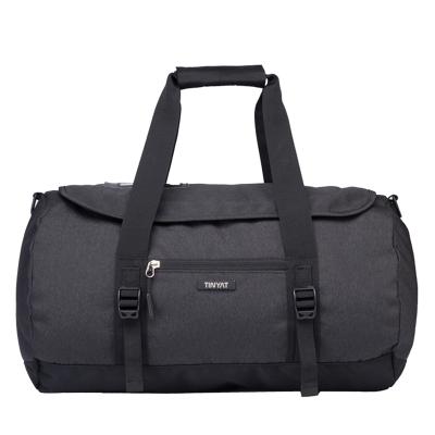 China Solid Color Customization Stylish Travel Sports Gym Duffel Bag With Shoe Bag Large Capacity Travel Duffel Bag for sale