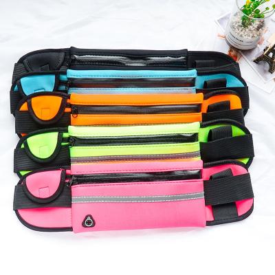 China Water Proof Low Price Adjustable Elastic Waterproof Neoprene Sports Aluminum Alloy Carabiner Running Waist Bag for sale