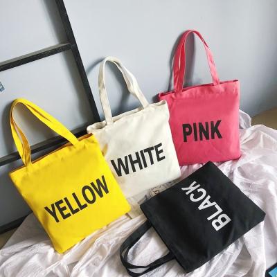 China Custom Shopping Cheap Custom Luxury Folding Canvas Cotton Canvas Folding Tote Bag Small Shopping Bag for sale