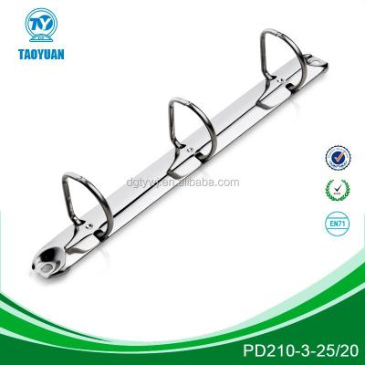 China Metal Pull Open Type 3 Ring Binder Clip For A3 Paper for sale