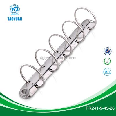 China Metal Stationery Pull Metal 5-O Open Ring Mechanism / Round Ring Paper Clip for sale