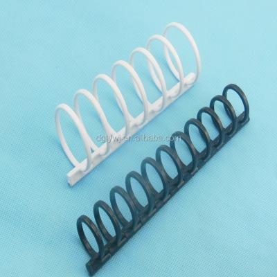 China Plastic 7/9 Holes Ring Binder Clip Plastic White / Black Wholesale for sale