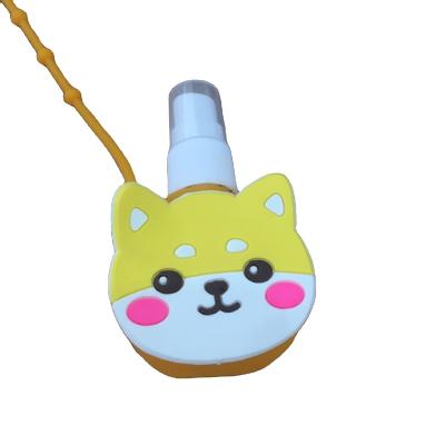 China Custom Logo Europe Logo Hand Sanitizer 3d Cartoon Silicone Holder for sale