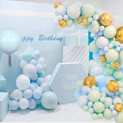 China Durable Arch Garland Baby Shower Birthday Wedding Macaron Balloon Kit 126PCS Balloons Set Party Decoration for sale