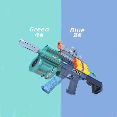 China Toy New Electronic Children's Soft Toy Bullet Bubble Two-in-One Gun With Light Music Safety Safety Boy Bullet Foam Bubble Gun Toy for sale