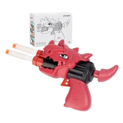 China Soft Bullte Throw Toy Boy Safety Soft Bullet Outdoor Gun Toy New Dinosaur Bullet Gun Shark Soft Cannon Gun for sale