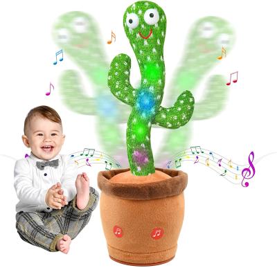 China Singing Dancing Cactus Toys Talking Cactus Plush Toy With LED Light CPS230751 for sale