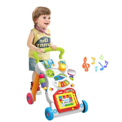 China For Baby To Learn Amazon Hot Sale Wholesaler Stroller Walking Car With Music 3 in1 Baby Handheld Walker for sale