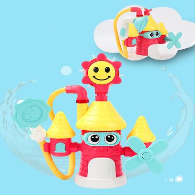 China Other 2022 Puzzles Castle Baby Shower Bathroom Toys Funny Bath Toys Kids Bath Shower Head Toys for sale