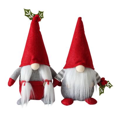 China Wholesale Faceless Christmas Decoration Doll Window Decoration Ornaments Plush Christmas Gnome For Kids Xmas Gift for sale