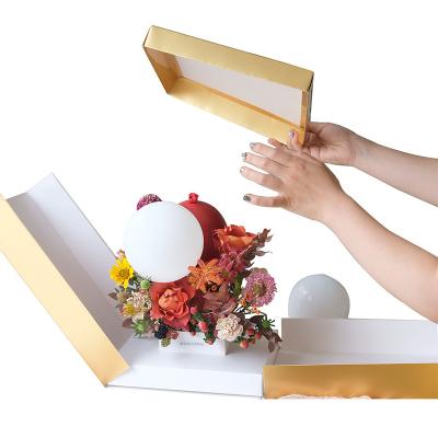 China Wholesale Recyclable Explosion Balloon Cake Surprise Gift Box Happy Birthday Flower Gift Box for sale