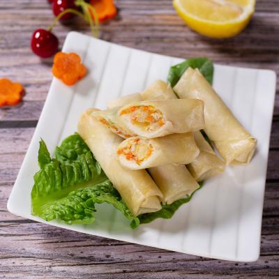 China FROZEN pastry food halal meat samosa vegetable spring rolls frozen product by chinese manufacturer line for sale