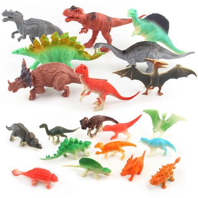 China PVC Dinosaur Model Toys Mini Dino Figure Set Toy for Children 20 in 1 Bag Animal Toys for sale