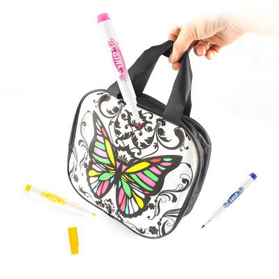 China DIY Paint DIY Painting Kits For Girl Canvas Handbag Professional Custom Paint By Yourself Drawting Toy for sale