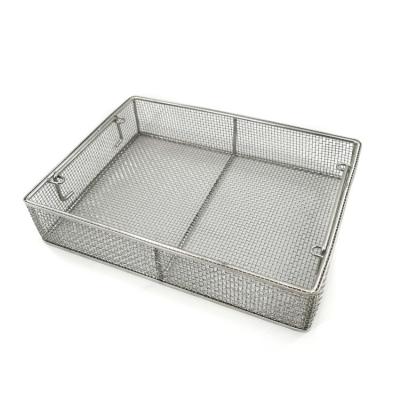 China Sustainable Fruit Picnic Baskets Hanging Stainless Steel Metal Sterilization Basket for sale