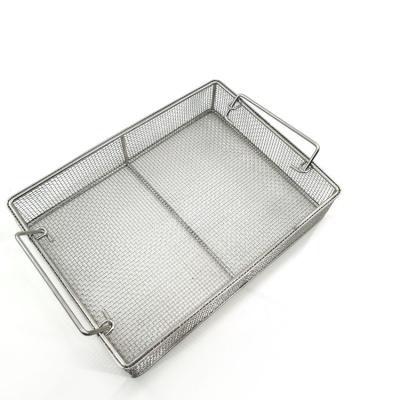 China Sustainable Multifunctional Stainless Steel Wire Mesh Disinfection Crimped Baskets for sale