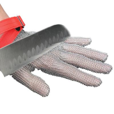 China Soft Safty Cut Resistant Stainless Steel Glove Butcher Glove Level 5 Protection for sale