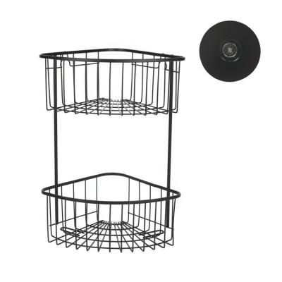 China Wall Mounted Type Shower Trolley With Hooks Wall Mount Waterproof Bathroom Rack Furniture Accessory Shelving for sale