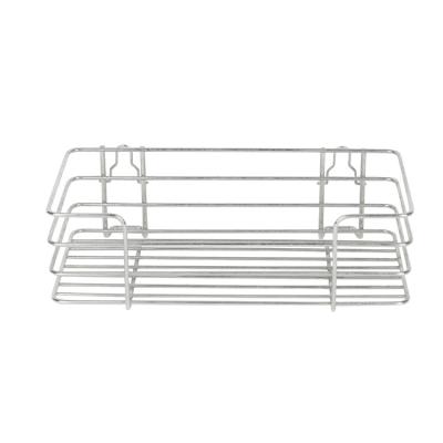 China Wall Mounted Type Metal Wire Locker Over Cabinet Door Rack Rack Kitchen And Bathroom Storage Hanging Baskets for sale