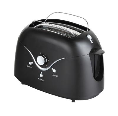 China New Household Hot Selling Design Plastic Fresh Touch 2 Slice Toasted Automatic Toaster Bread Toaster for sale