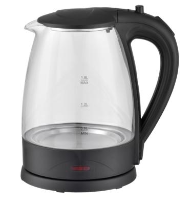 China 360 Degree Base Design 1.7L New Rotation Glass Electric Kettle for sale