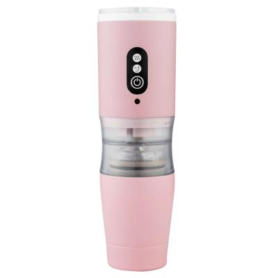 China Pink Mini Portable Manufacturer 2021 Mini Travel Electric Portable Coffee for Home and Car for sale