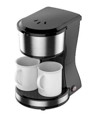 China Portable Mini Amcricano Electric Drip Coffee Maker 2 Cups Digital Commercial Coffee Maker Machine Anti-Drip System for sale