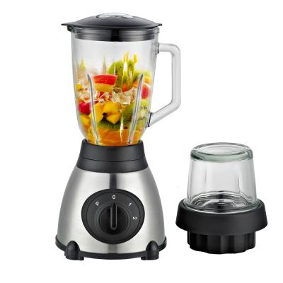 China With Hot Sales 500W Cleaver Stainless Steel Base Glass Pot Tabletop Blender Fruit Blender Juice Blender for sale