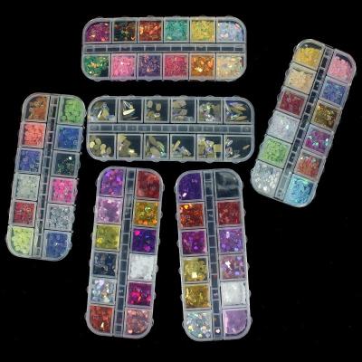 China Fashion Mixed Sequins 3D Diamond Nail Art Decor Nail Art Decal of Diamond Jewelry Rhinestone Patch Decorative for sale