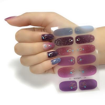 China 2021 Newest Arrival Fashionable Product Nail Decal Stickers Nail Polish Stickers Wraps for sale